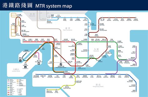 地鐵鐵路圖|【港鐵路綫圖】香港地鐵圖港鐵路線、轉車站、主要景。